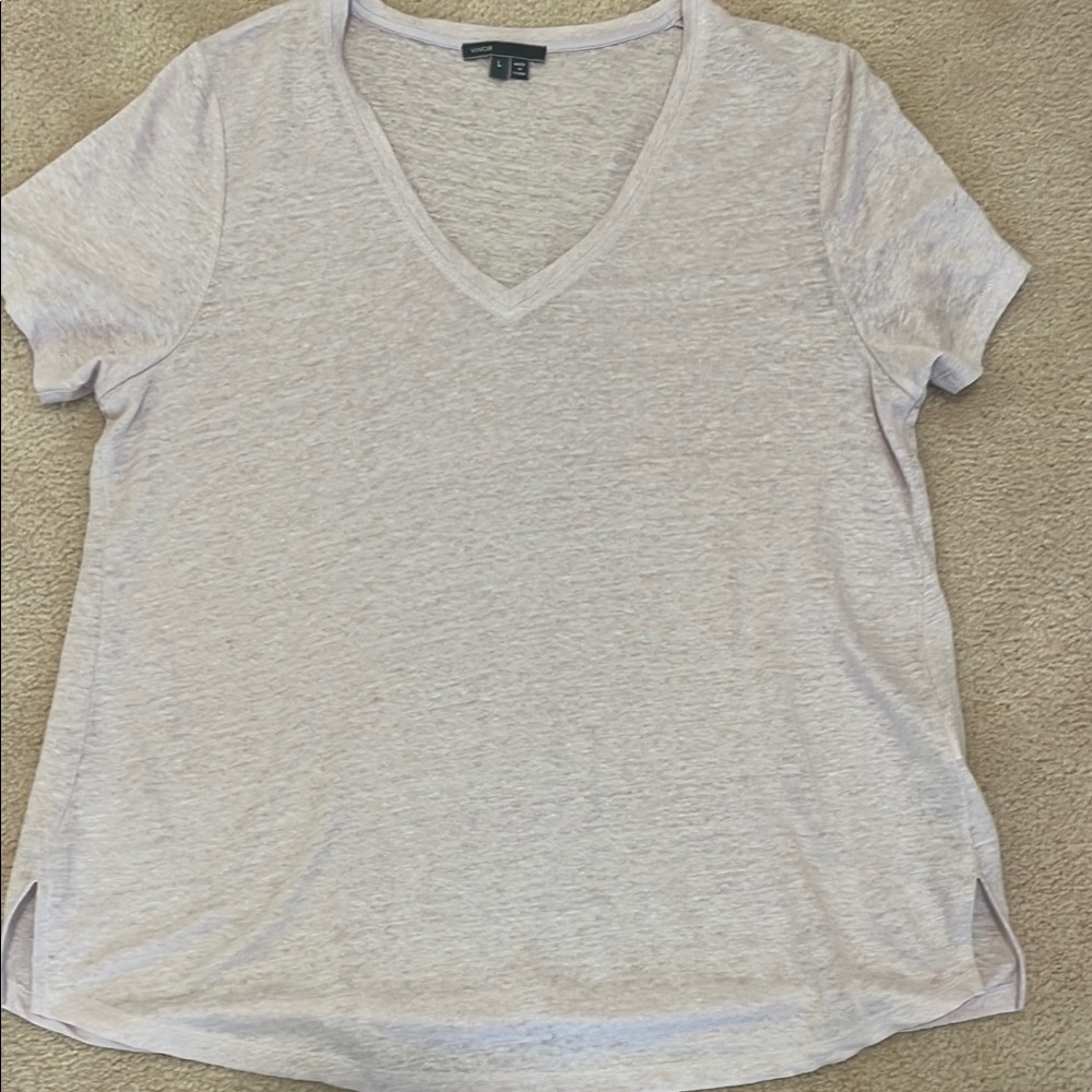 Vince Gray Relaxed Fit Short Sleeve Tee